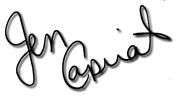Yes, this IS Jennifer's signature!!