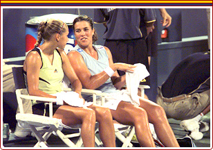 US Open 2000: 1R doubles with Anna Kournikova