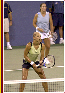 US Open 2000: 1R doubles with Anna Kournikova