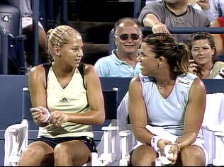 US Open 2000: 1R doubles with Anna Kournikova