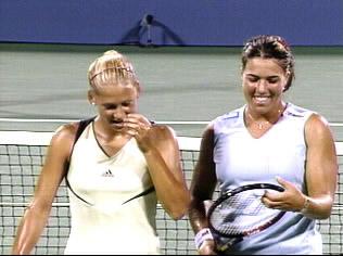 US Open 2000: 1R doubles with Anna Kournikova