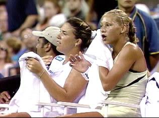 US Open 2000: 2R doubles with Anna Kournikova