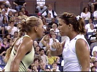 US Open 2000: 2R doubles with Anna Kournikova