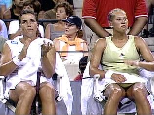 US Open 2000: 2R doubles with Anna Kournikova
