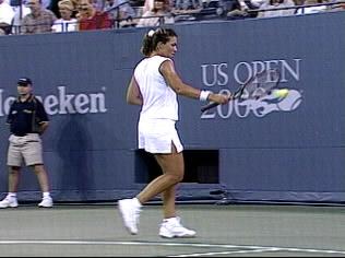 US Open 2000: 2R doubles with Anna Kournikova