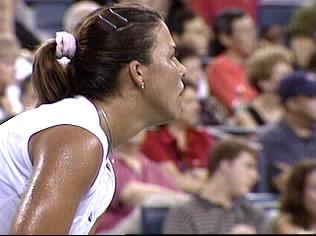 US Open 2000: 4R lost to Monica Seles 3-6 4-6