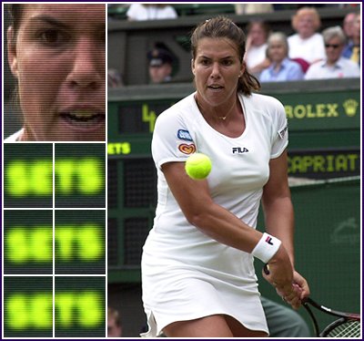 Wimbledon 2000: 4R lost to Davenport 3-6 3-6. Taken from the official Wimbledon website http://www.wimbledon.org.
