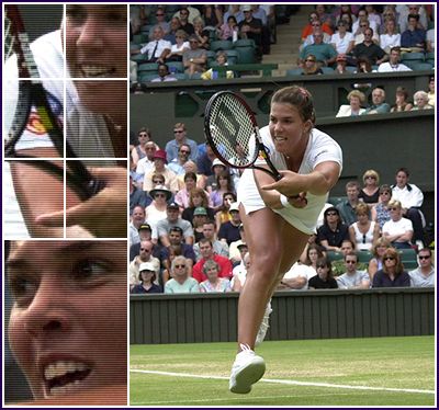 Wimbledon 2000: 4R lost to Davenport 3-6 3-6. Taken from the official Wimbledon website http://www.wimbledon.org.