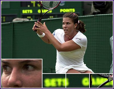 Wimbledon 2000: 4R lost to Davenport 3-6 3-6. Taken from the official Wimbledon website http://www.wimbledon.org.
